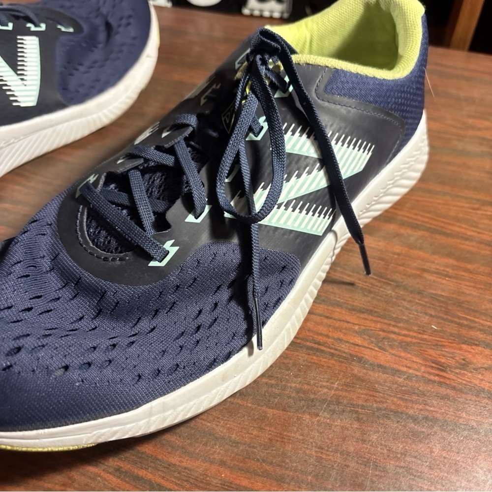 New Balance Men's Athletic Shoes in Navy and Lime - Picture 9 of 11